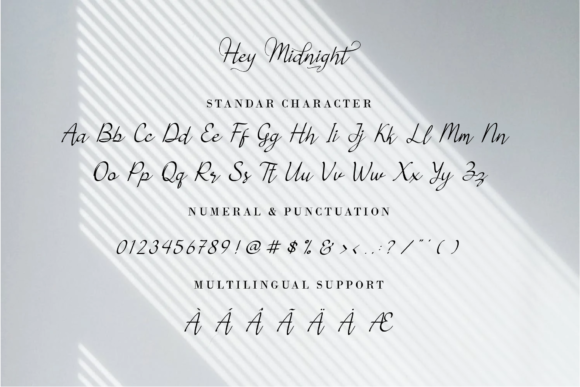 Hey Midnight Font Poster 8