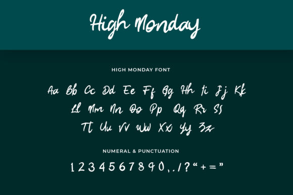 High Monday Font Poster 3