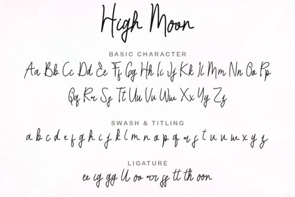 High Moon Font Poster 8