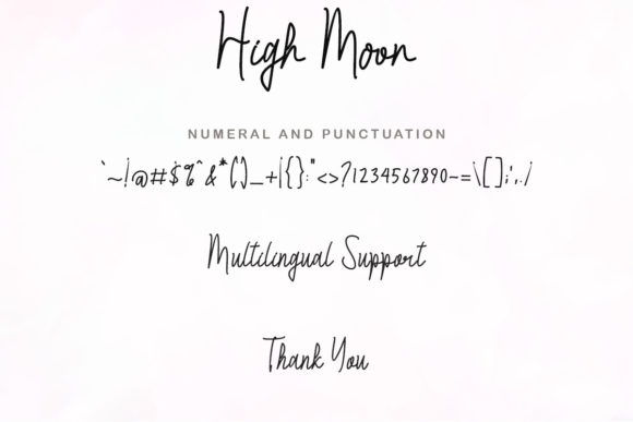 High Moon Font Poster 9