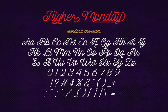 Higher Monday Font Poster 10