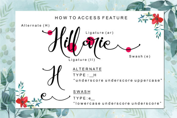 Hillarie Font Poster 7