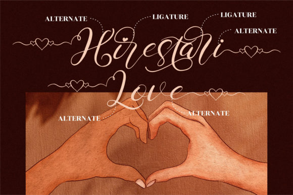 Hirestari Love Font Poster 11