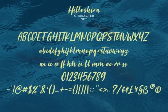 Hittoshira Font Poster 8