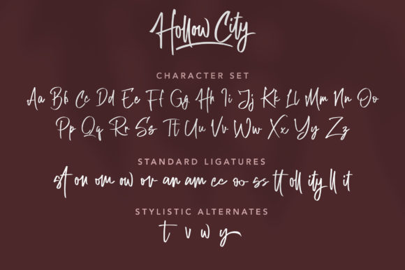 Hollow City Font Poster 3