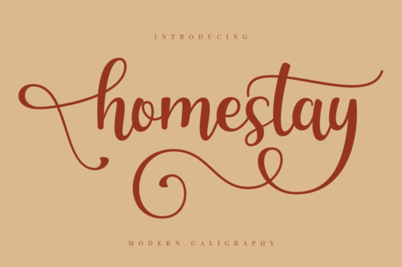 Homestay Font Poster 1