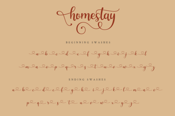 Homestay Font Poster 2