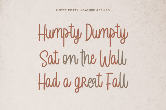 Hottypotty Font Poster 2