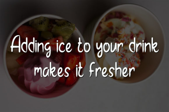 Ice Cup Font Poster 3