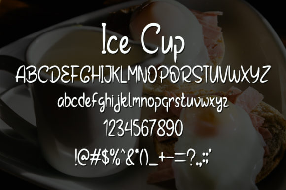 Ice Cup Font Poster 4
