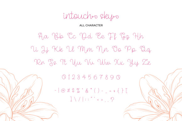 Intouch Sky Font Poster 2