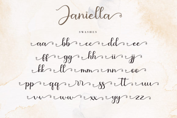 Janiella Font Poster 10