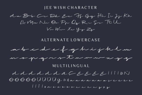 Jee Wish Font Poster 10