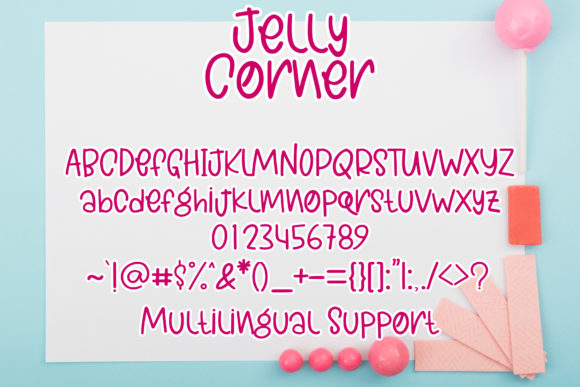 Jelly Corner Font Poster 7
