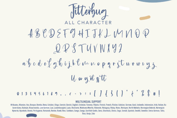 Jitterbug Font Poster 7