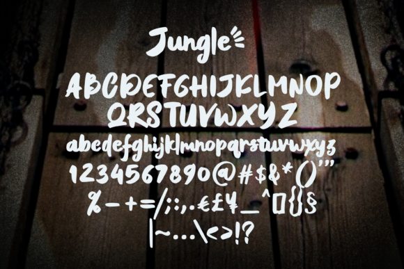 Jungle Font Poster 5