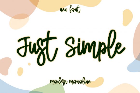 Just Simple Font Poster 1