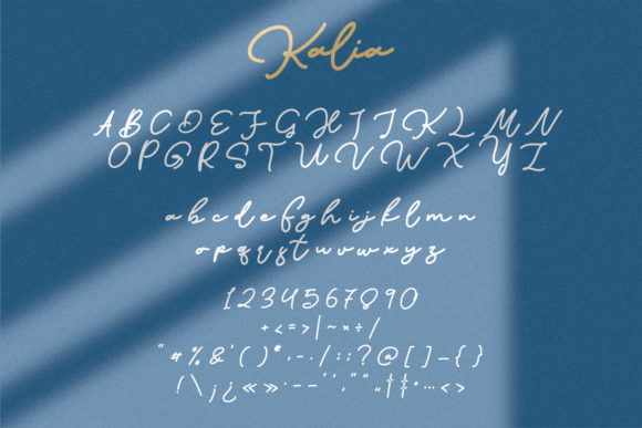 Kalia Font Poster 6