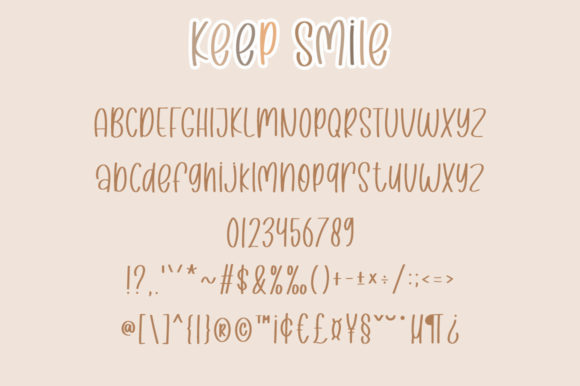 Keep Smile Font Poster 5