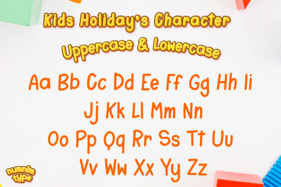 Kids Holiday Font Poster 2