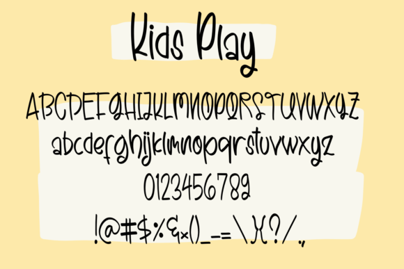 Kids Play Font Poster 5
