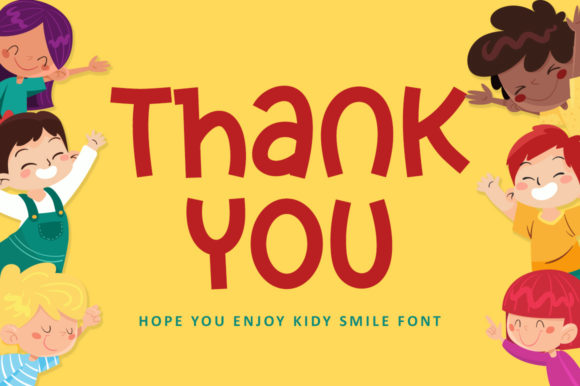 Kidy Smile Font Poster 8