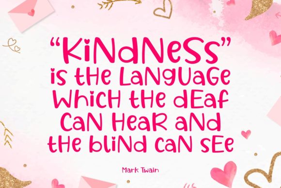 Kindness Heart Font Poster 4