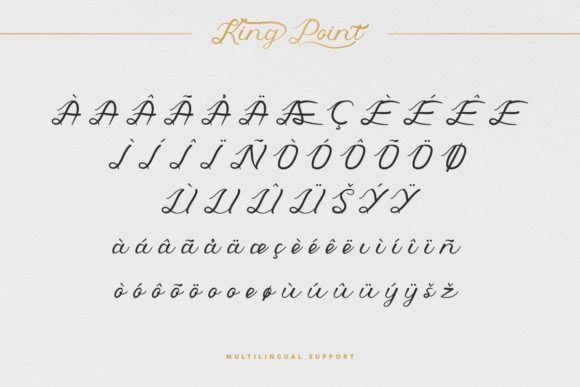 King Point Font Poster 6