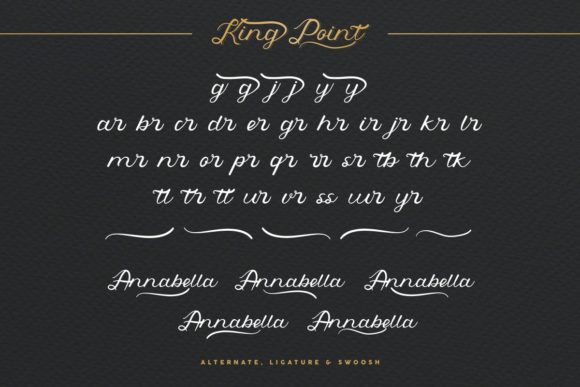 King Point Font Poster 8