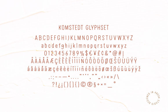 Komstedt Font Poster 2