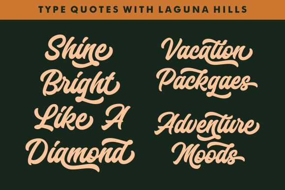 Laguna Hills Font Poster 5