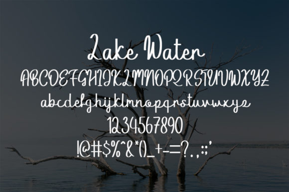 Lake Water Font Poster 4