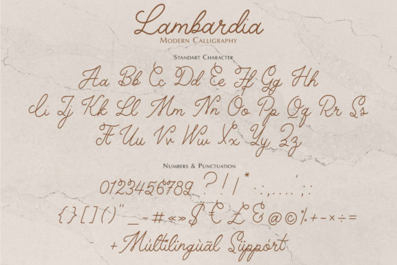 Lambardia Font Poster 11