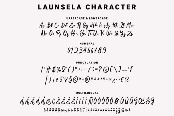 Launsela Font Poster 4