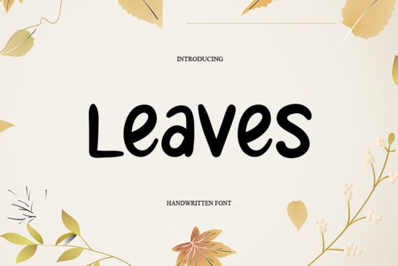 Leaves Font - Font Canyon