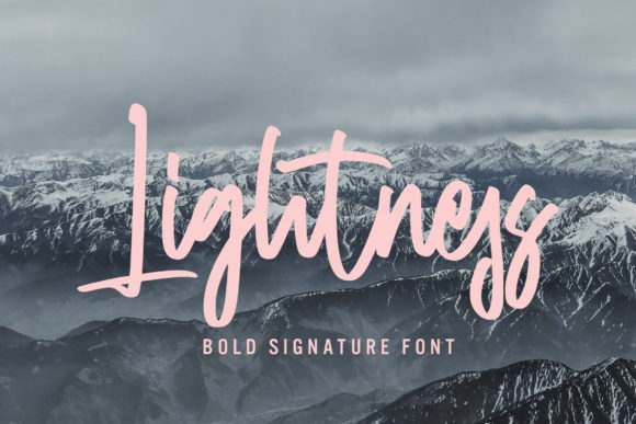 Lightness Font Poster 1