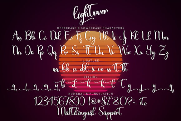 Lightover Font Poster 6