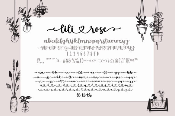 Lilirose Font Poster 8