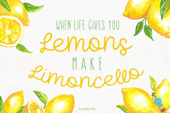 Limoncello Font Poster 4