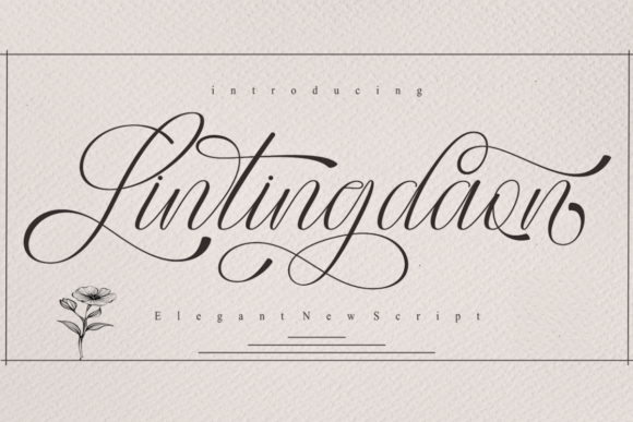 Lintingdaon Script Font Poster 1