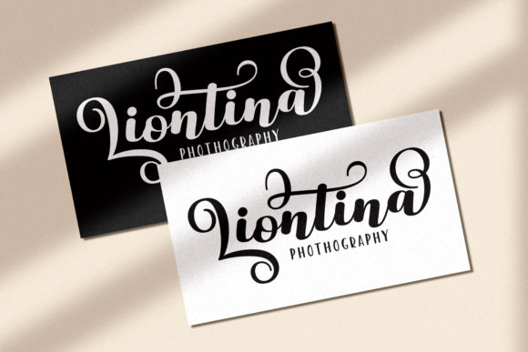 Liontine Script Font Poster 6