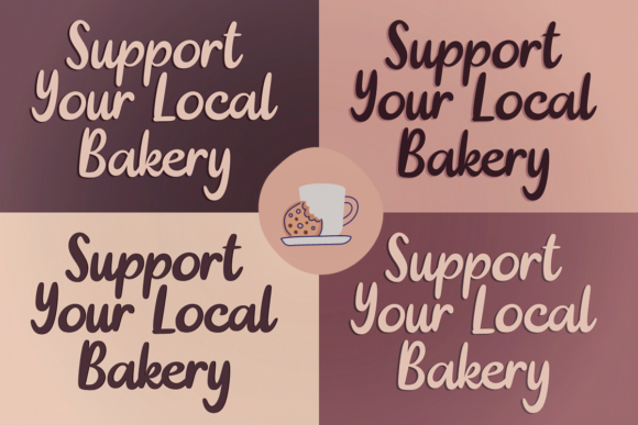 Local Bakery Font Poster 2