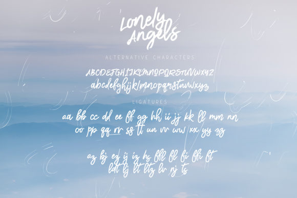 Lonely Angels Font Poster 8