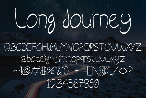Long Journey Font Poster 5