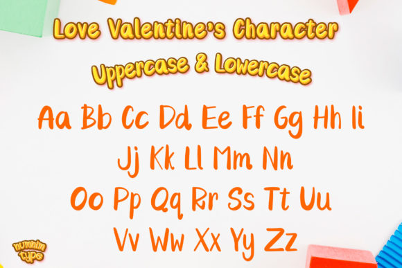 Love Valentine Font Poster 2