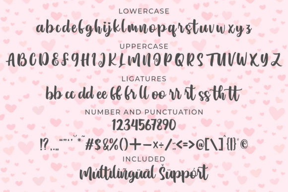 Lovely Aisha Font Poster 7