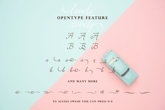 Lovely Dovely Font Poster 8