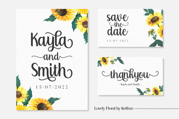 Lovely Floral Font Poster 2