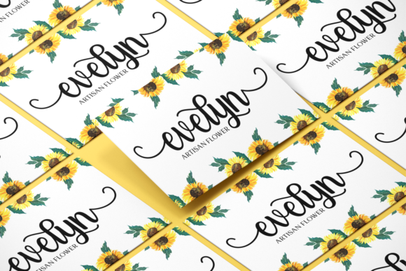 Lovely Floral Font Poster 3