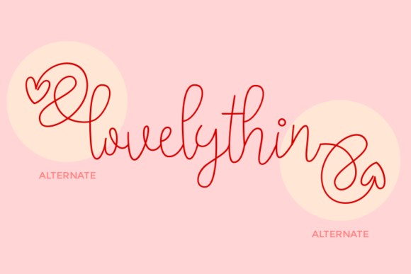 Lovelythin Font Poster 3